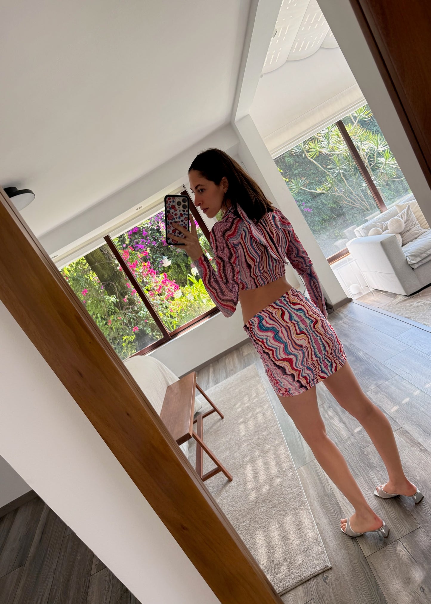 SET TOP Y FALDA RAINBOW