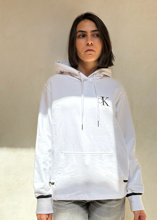 CALVIN KLEIN HOODIE BLANCA