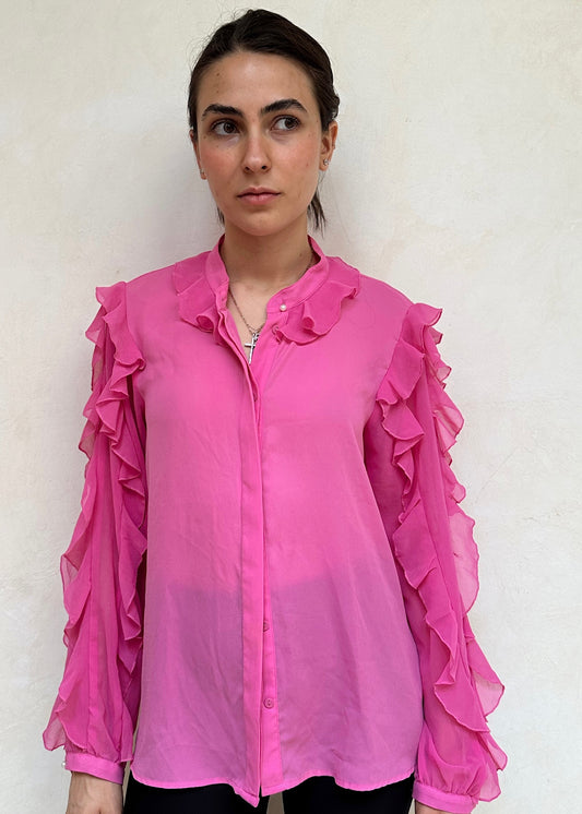 CAMISA ROSA SEE-THROUGH