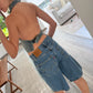 TOP HALTER DENIM