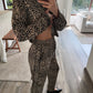 SET SATINADO ANIMAL PRINT