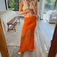 FALDA DE KNIT NARANJA