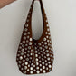 BOLSA CAFÉ STUDDED