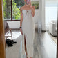 VESTIDO MIDI CASUAL DE TIPO LINO