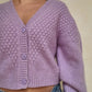 CARDIGAN MORADO CHUNKY