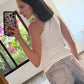 TOP ONE SHOULDER FRUNCIDO