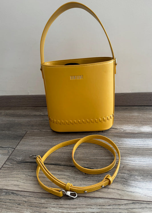 HANDBAG AMARILLA DE PIEL
