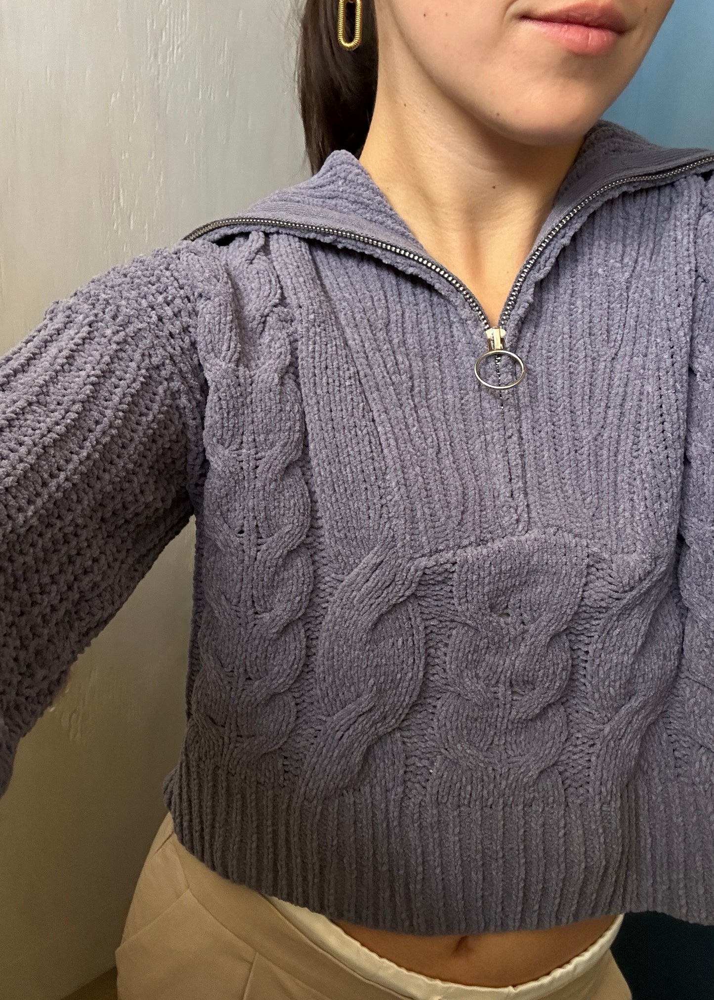 SUETER COZY CON CIERRE