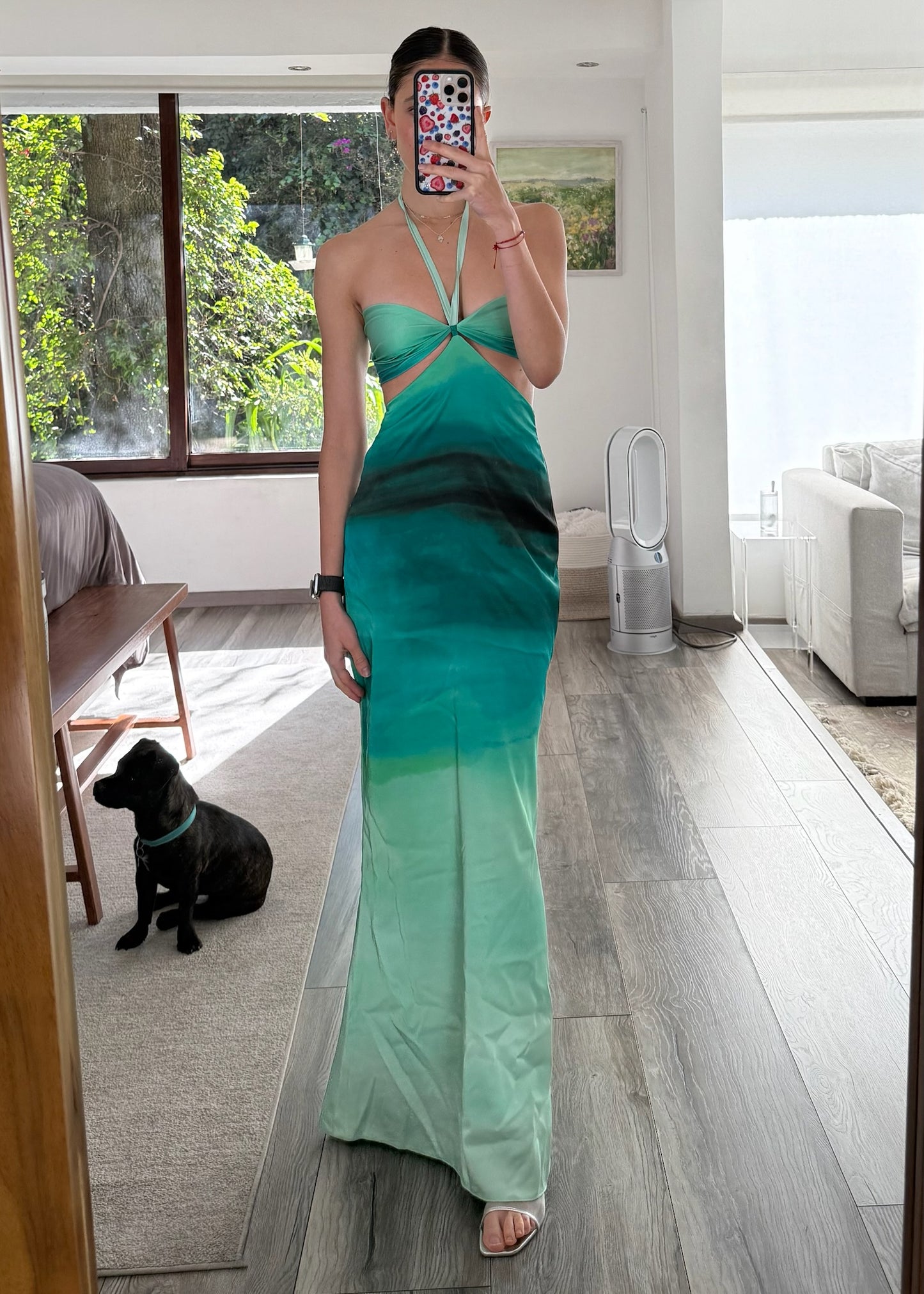 VESTIDO DEGRADADO CON CUT OUTS