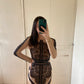 VESTIDO MESH CON ENCAJE