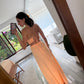 VESTIDO MIDI NARANJA
