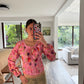BUSTIER TOP ROSE