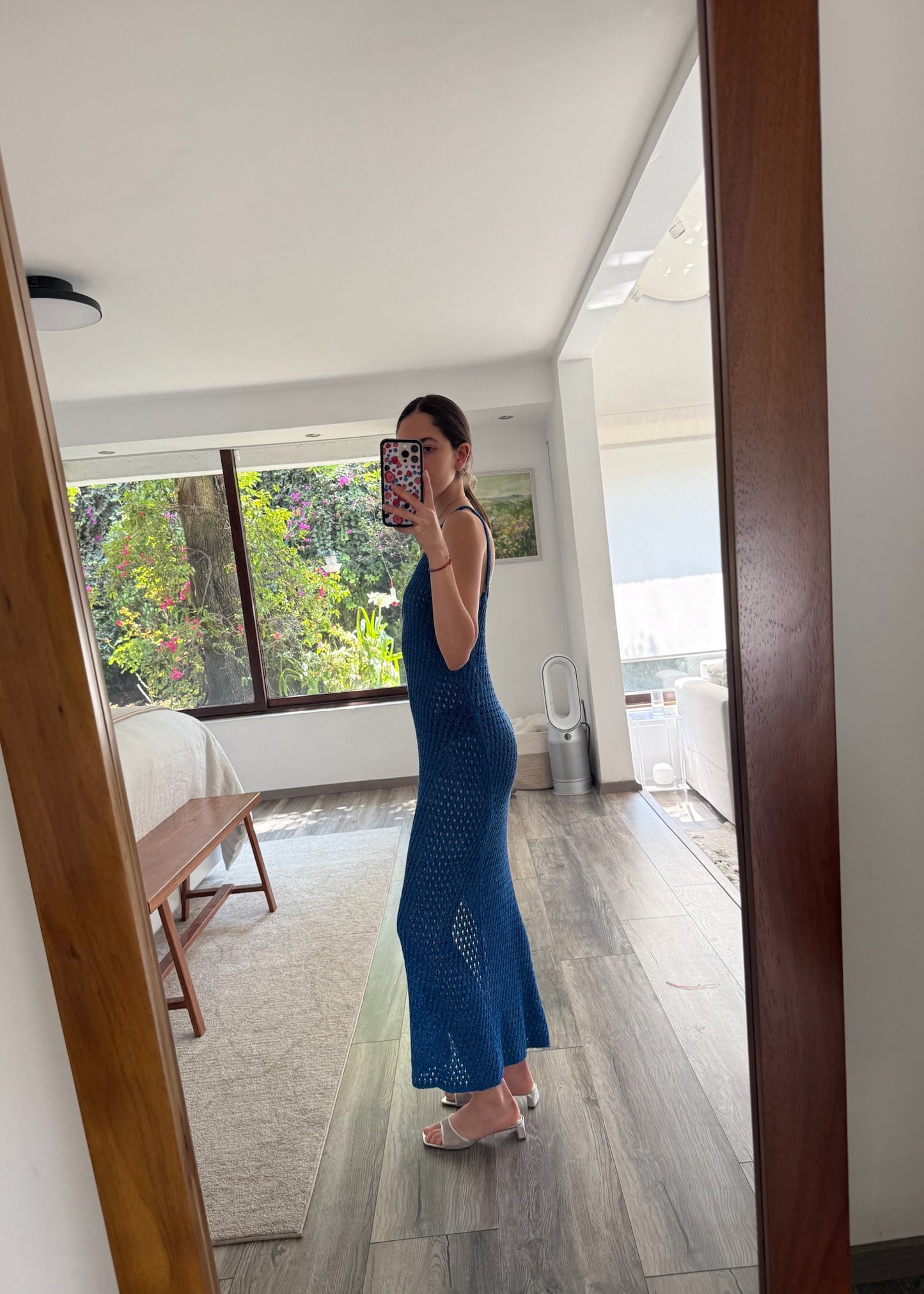 VESTIDO DE KNIT AZUL SPARKLY