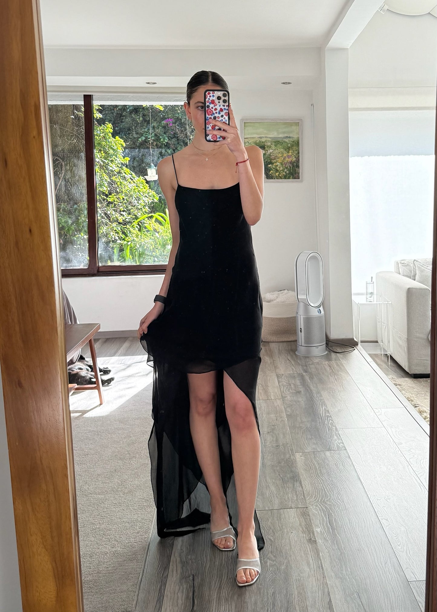 VESTIDO MAXI NEGRO WAVY