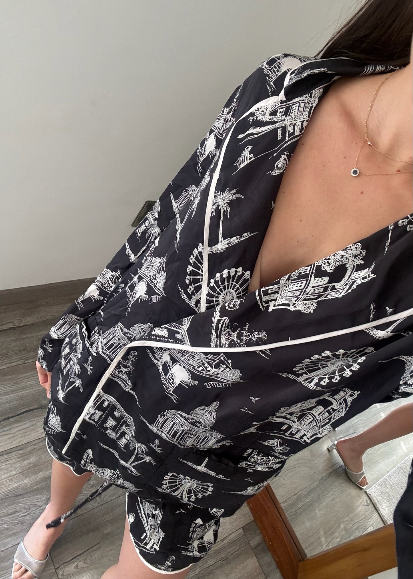 SET DE TIPO PIJAMA CON PRINT