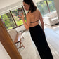 VESTIDO MAXI CON ESCOTE