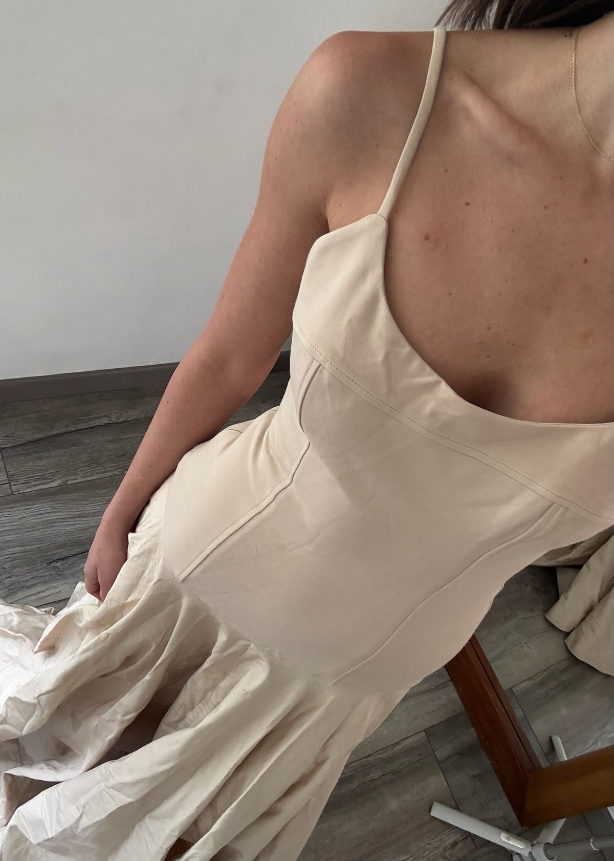 VESTIDO MAXI BOMBON BEIGE