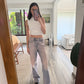 JEANS WASHED EFFECT MORADOS