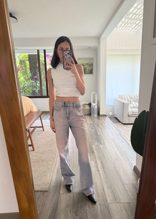 JEANS WASHED EFFECT MORADOS