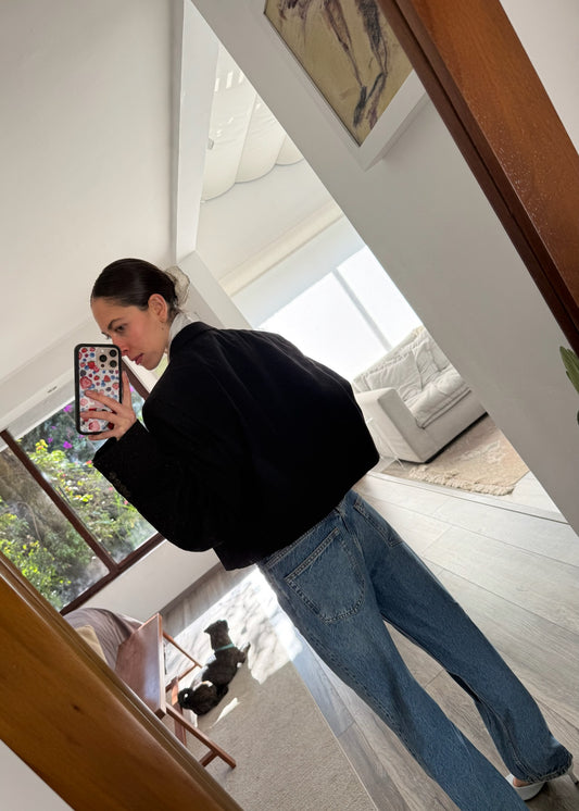 BLAZER CROPPED NEGRO