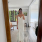 VESTIDO BLANCO MIDI BUSTIER