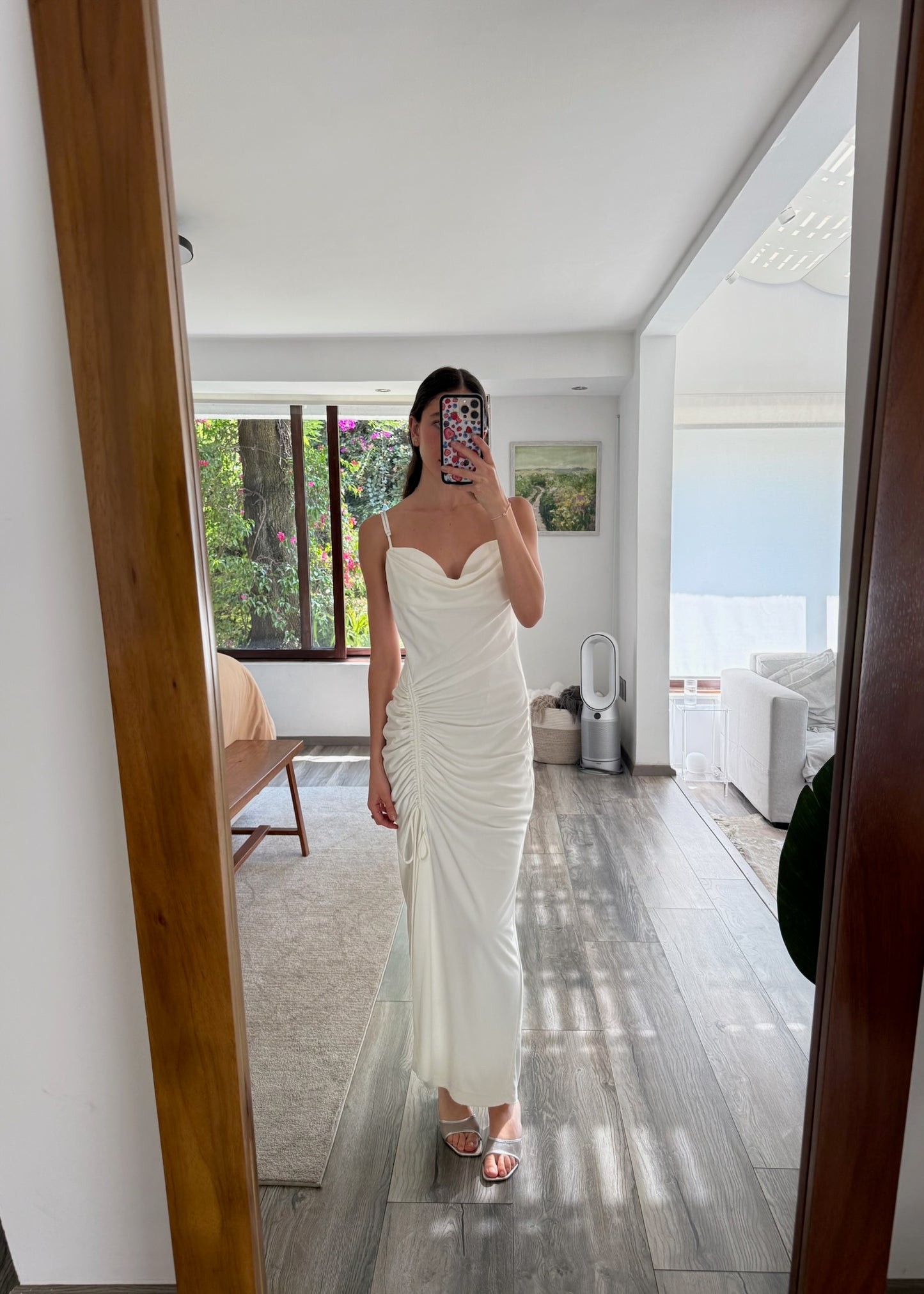 VESTIDO BLANCO MIDI BUSTIER