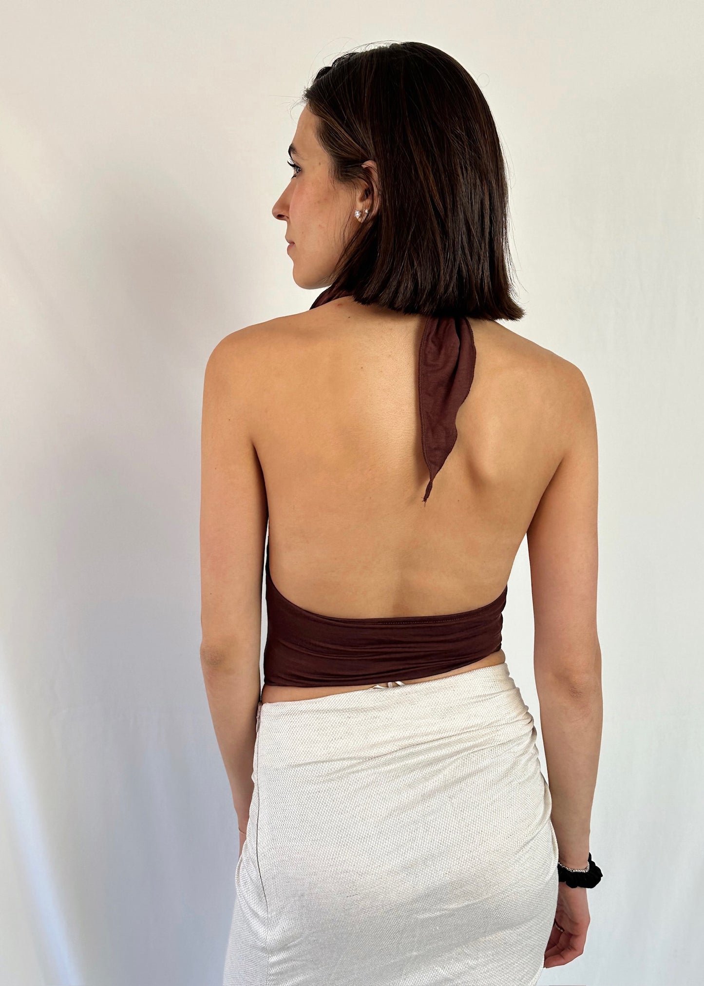 TOP HALTER CACAO