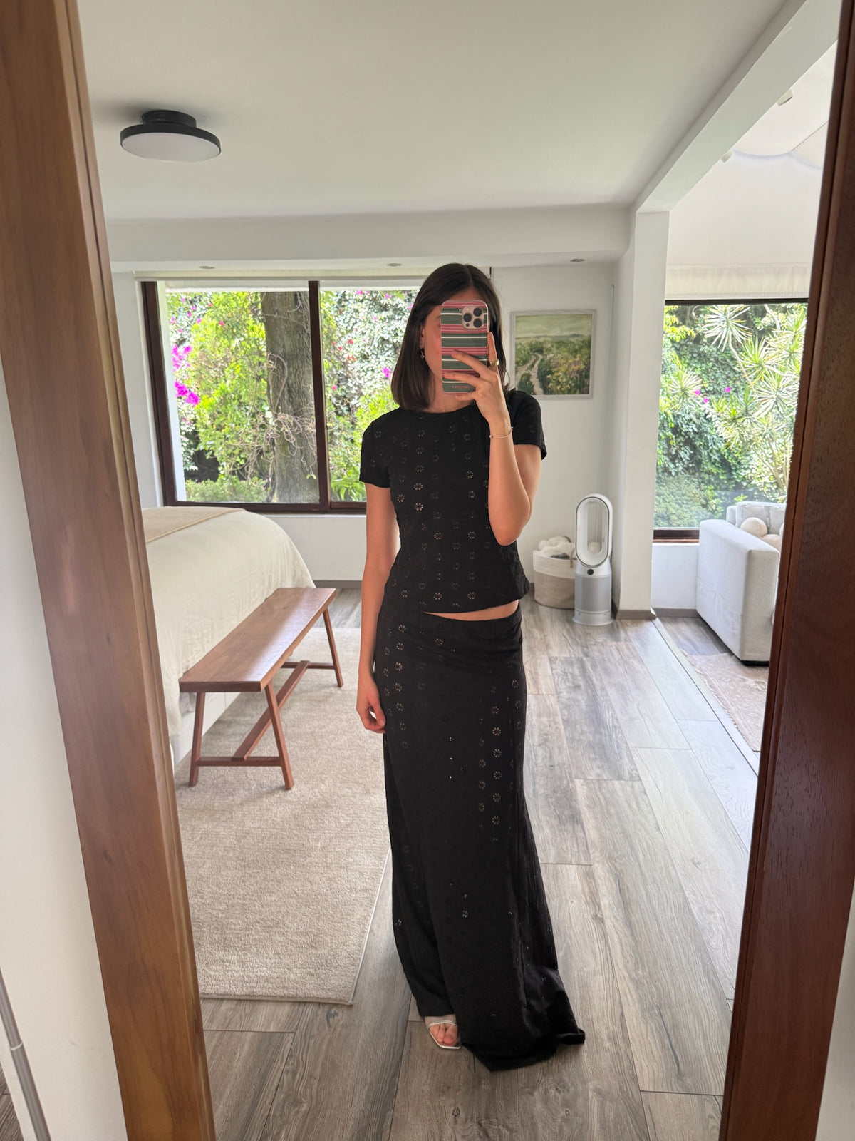 SET TOP Y FALDA LARGA