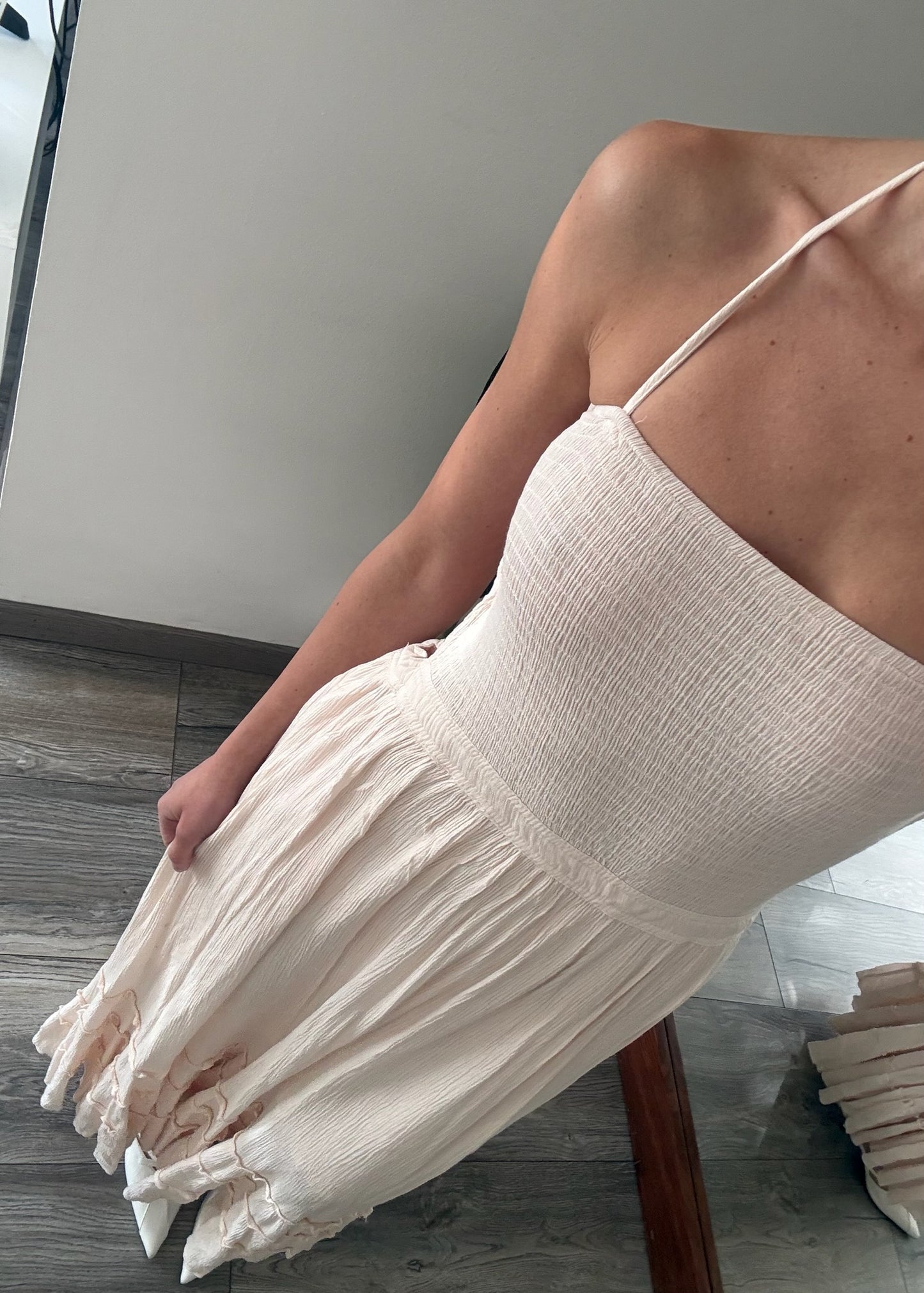 VESTIDO LIGHT PINK MAXI BACKLESS