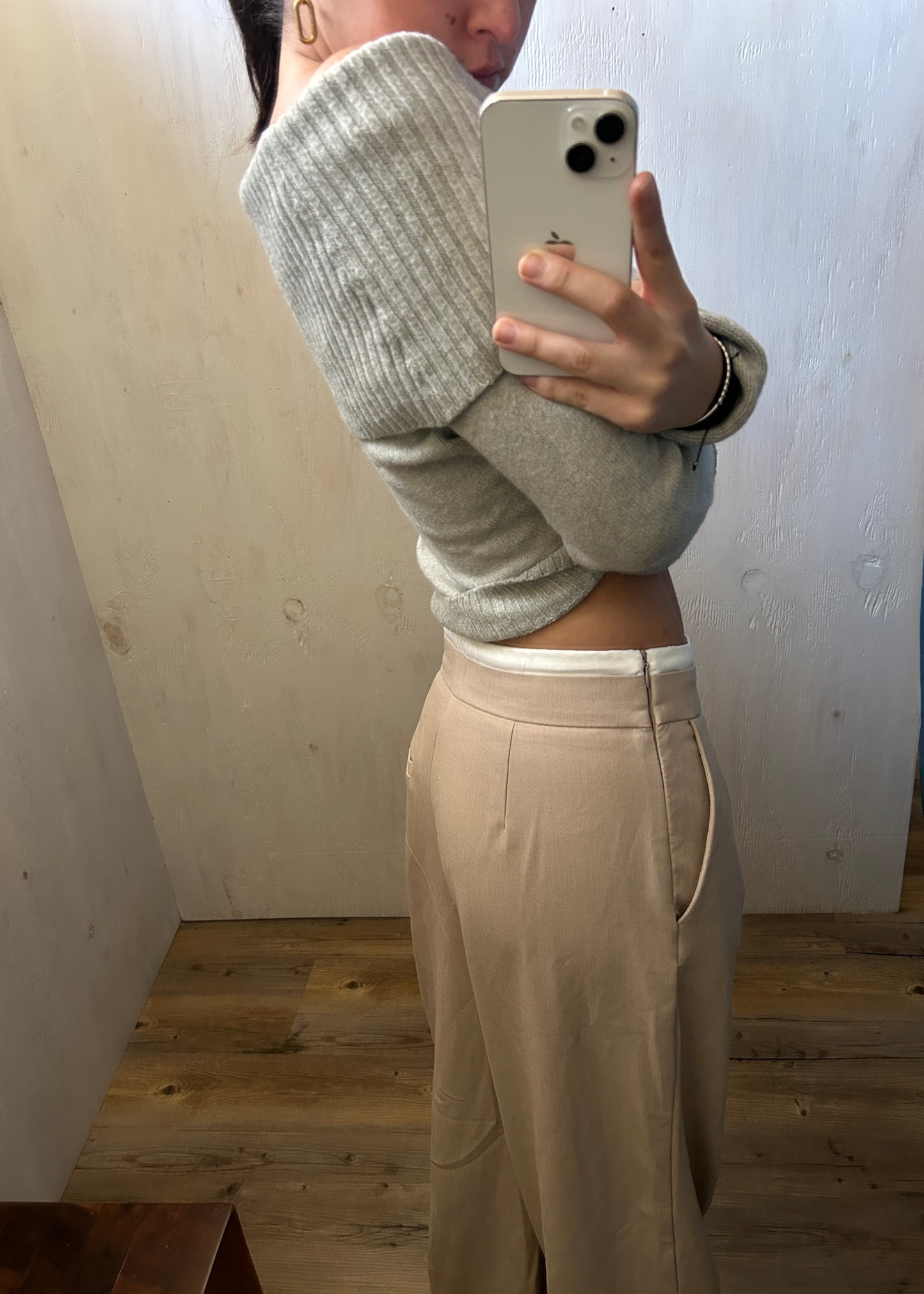 BOXER PANTS BEIGE