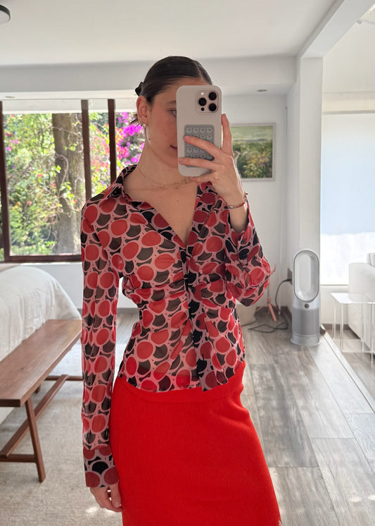 CAMISA DE MESH CON PRINT