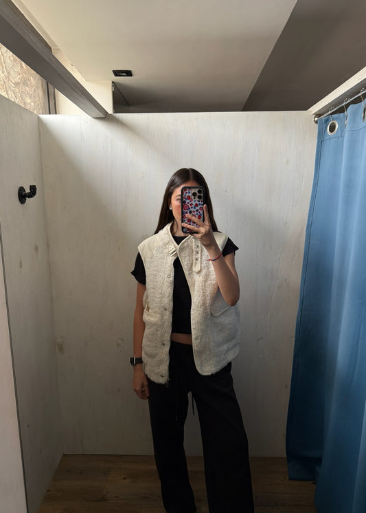CHALECO OVERSIZED BLANCO FURRY