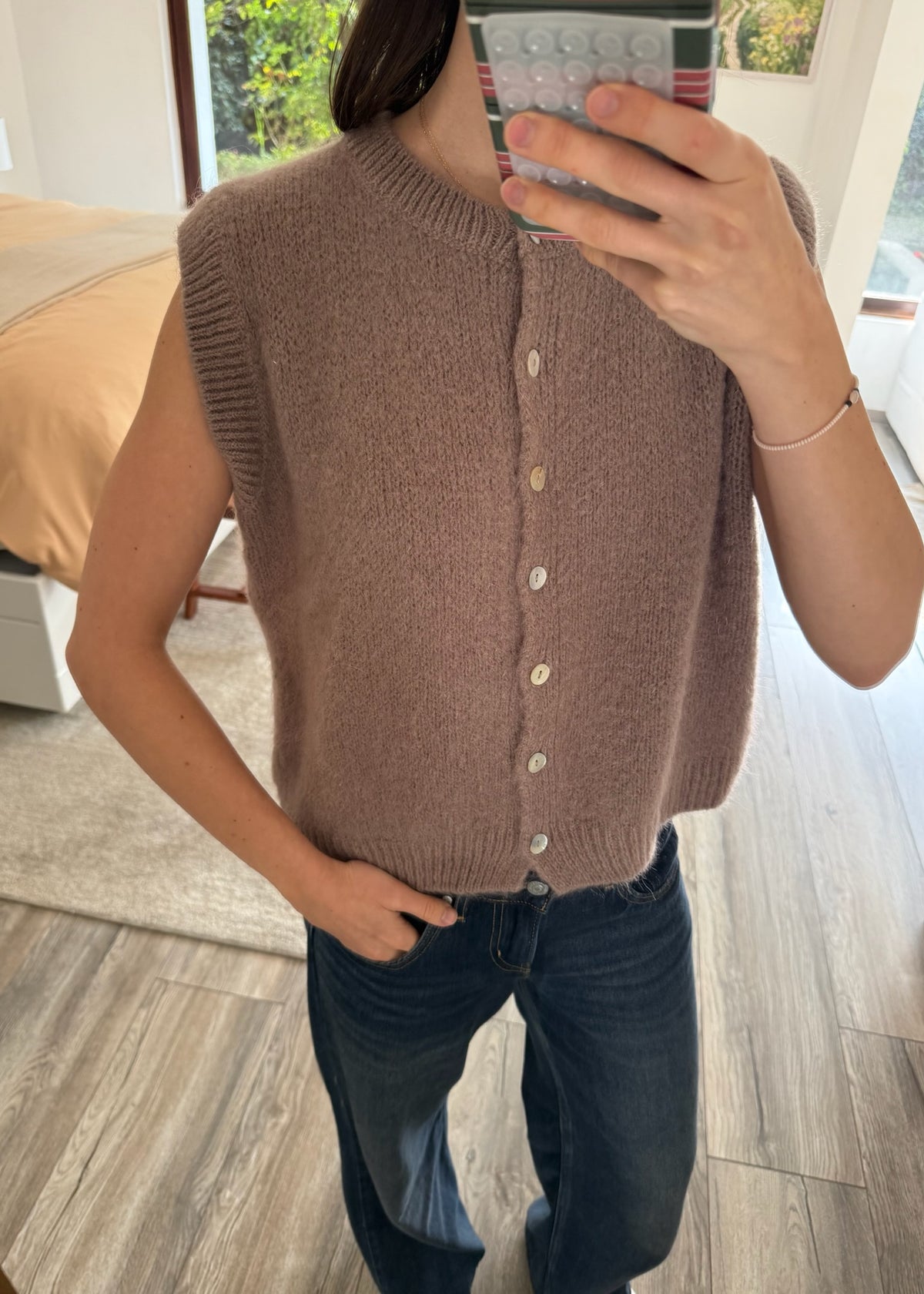 CARDIGAN MANGA CORTA BOTONES
