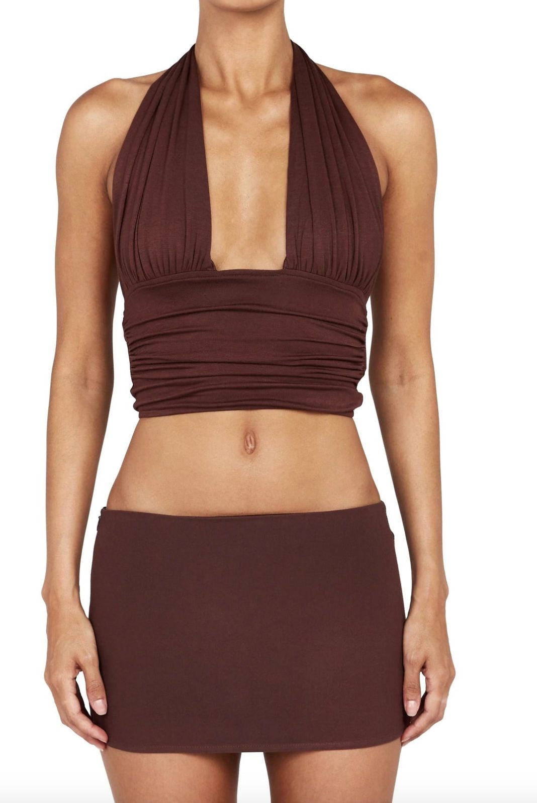 TOP HALTER CACAO