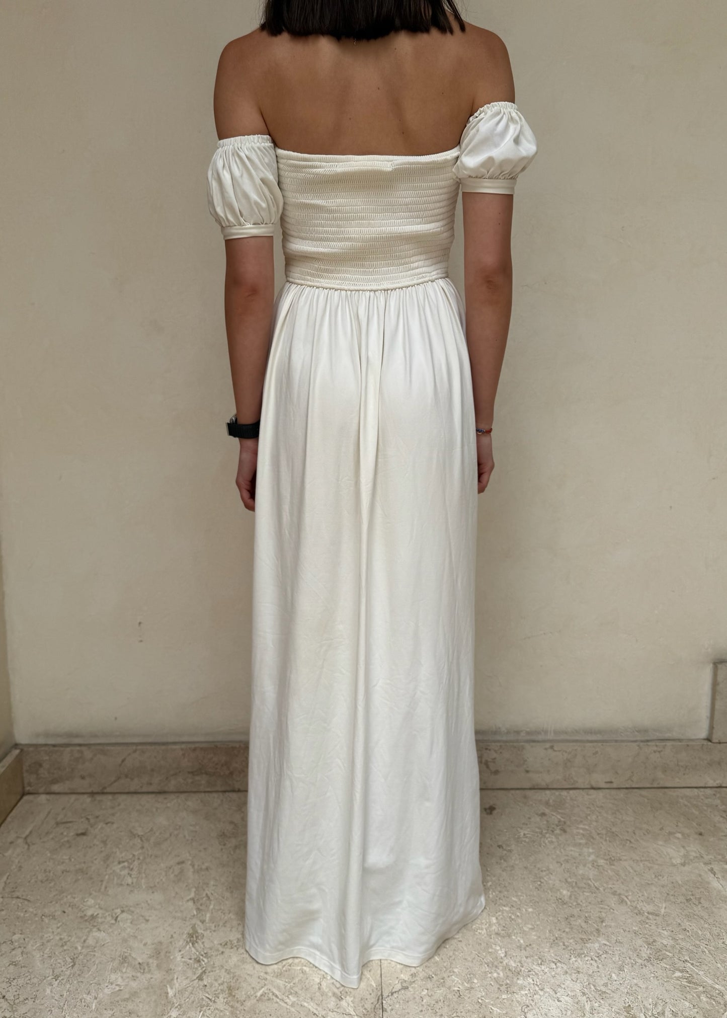 VESTIDO MAXI CASUAL OFF THE SHOULDER