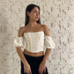 CORSET BLANCO OFF THE SHOULDER
