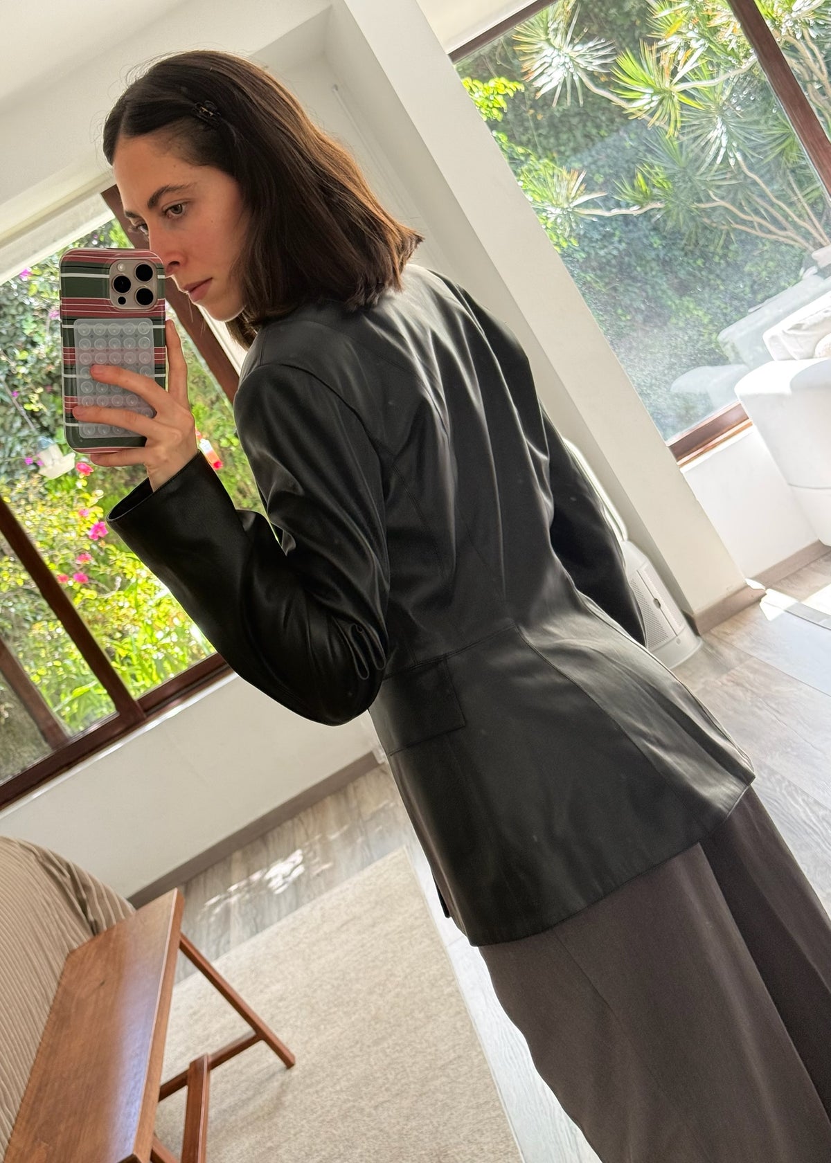 BLAZER FAUX LEATHER