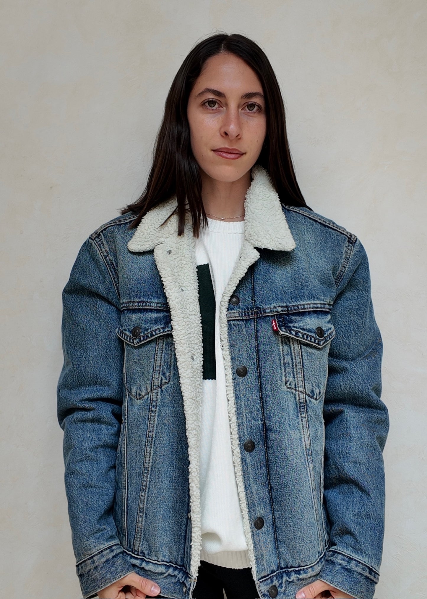 CHAMARRA DENIM CON PELUCHE