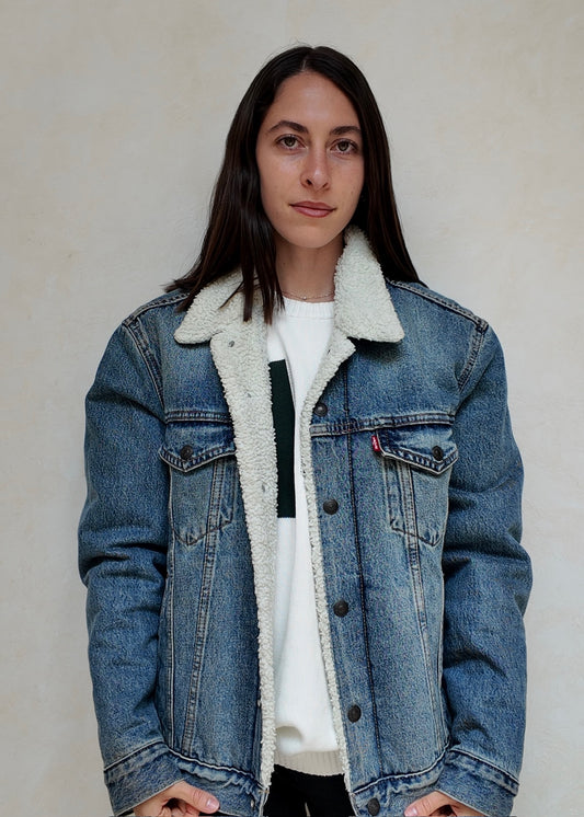 CHAMARRA DENIM CON PELUCHE