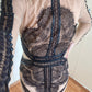 VESTIDO MESH CON ENCAJE