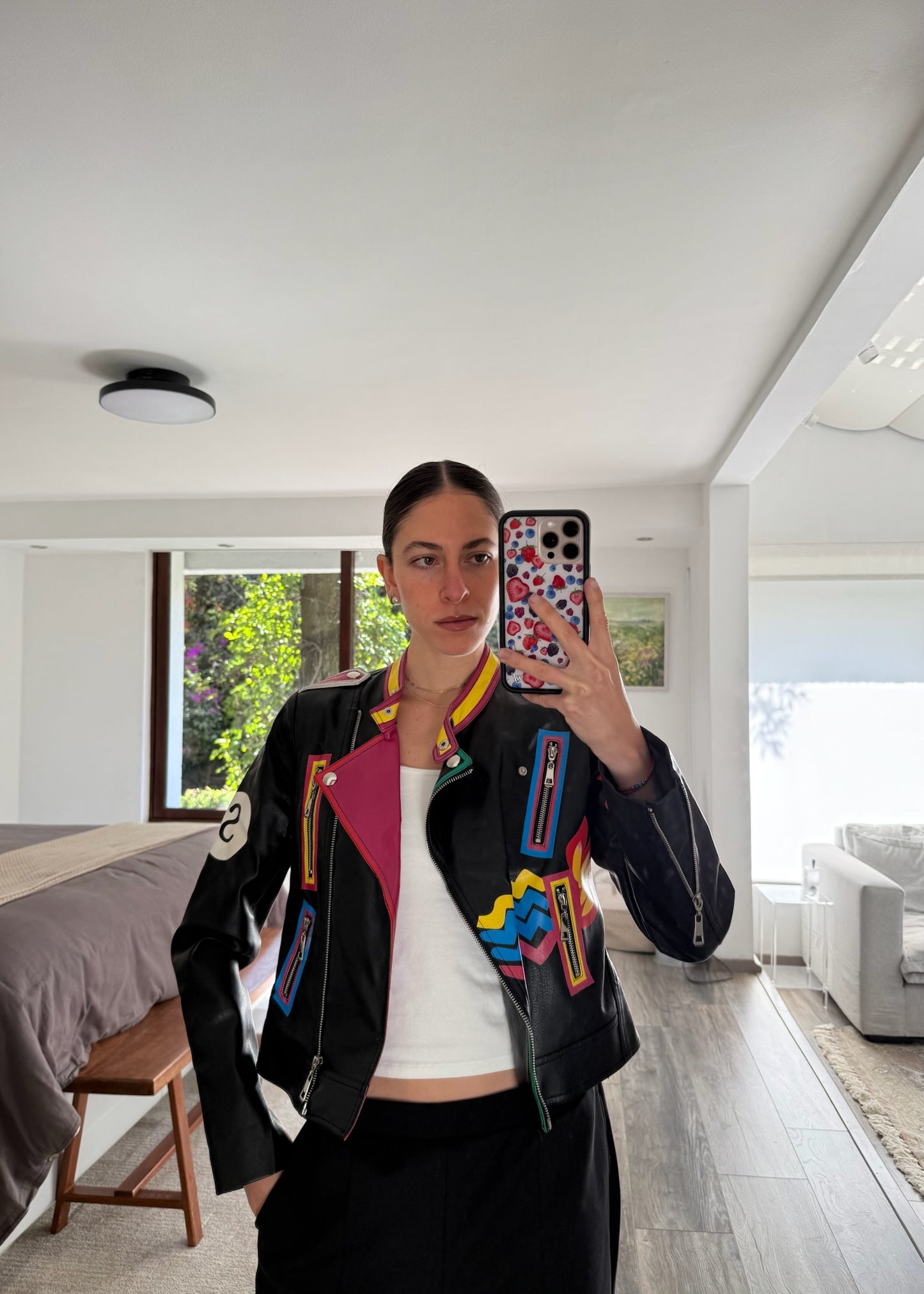 MOTO JACKET CON DIBUJOS