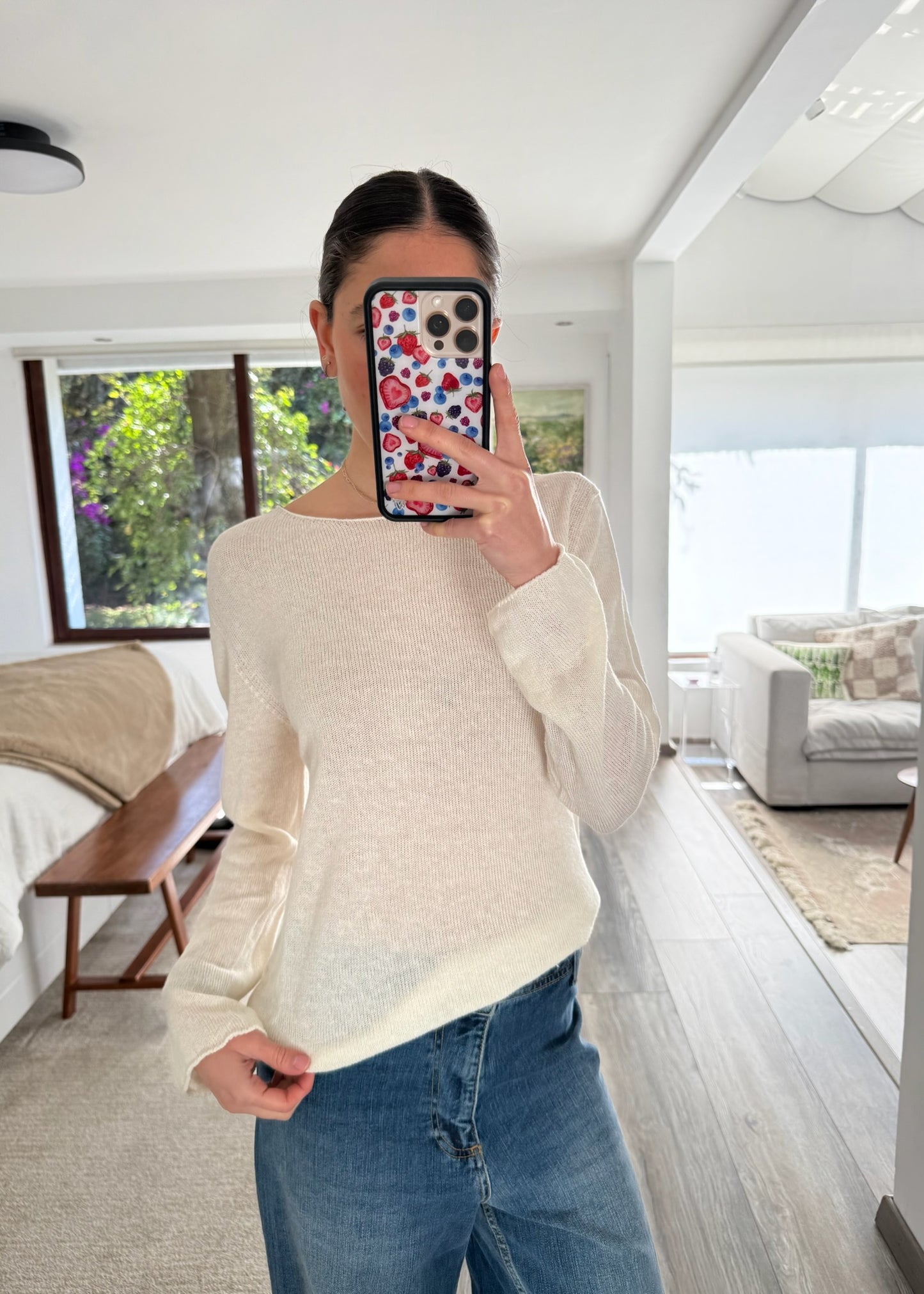 SUETER DE LINO Y ALGODÓN