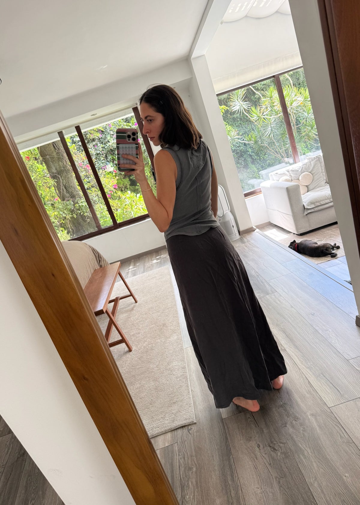 FALDA WRAP UP GRIS