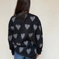 CREWNECK BROKEN HEART NEGRO