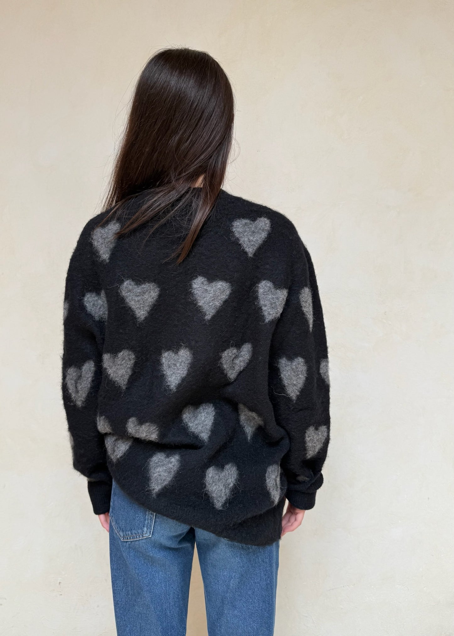 CREWNECK BROKEN HEART NEGRO