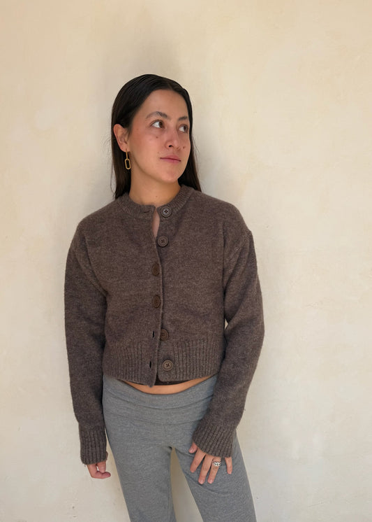 CARDIGAN CHUNKY CAFÉ