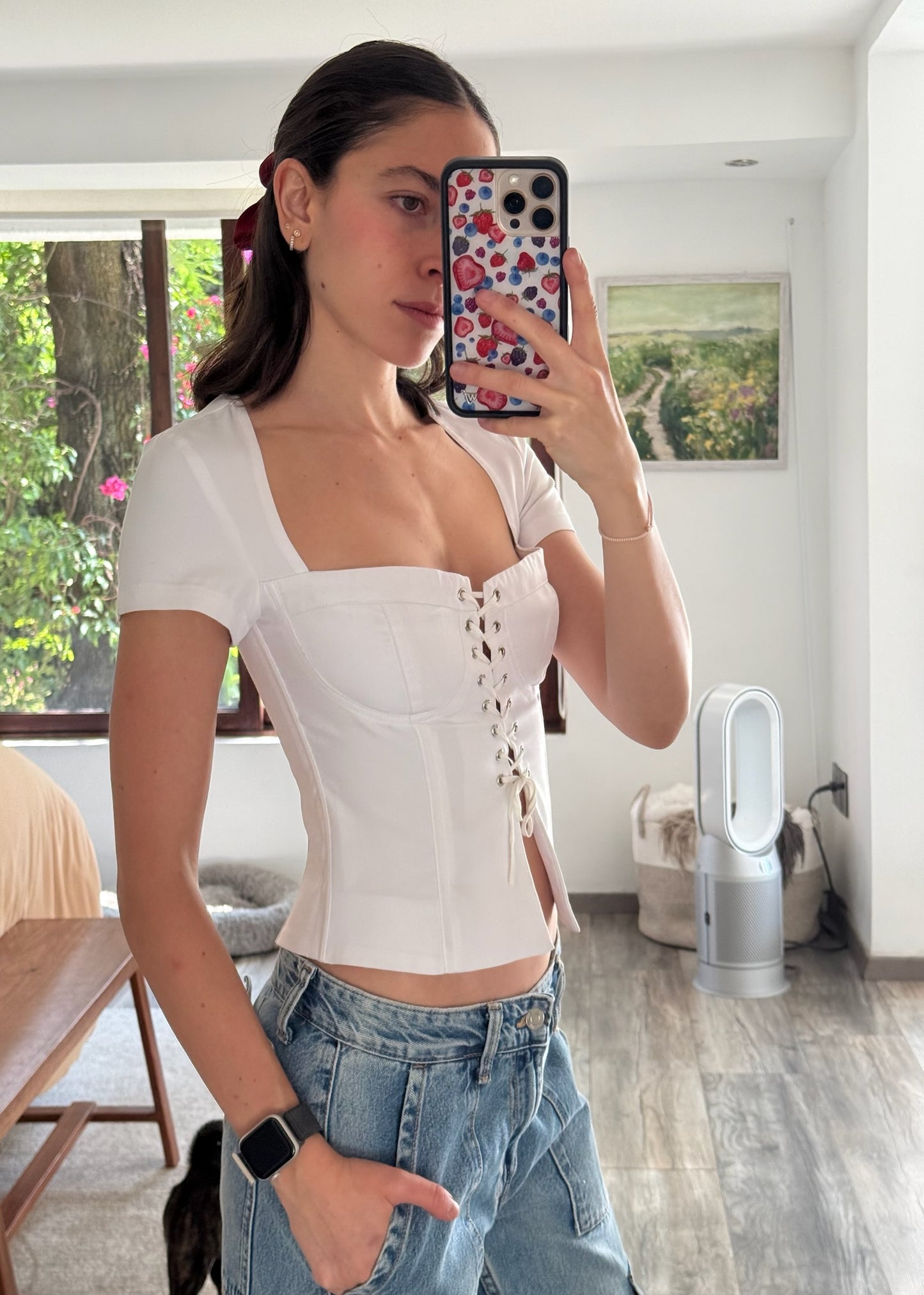 CORSET TOP BLANCO