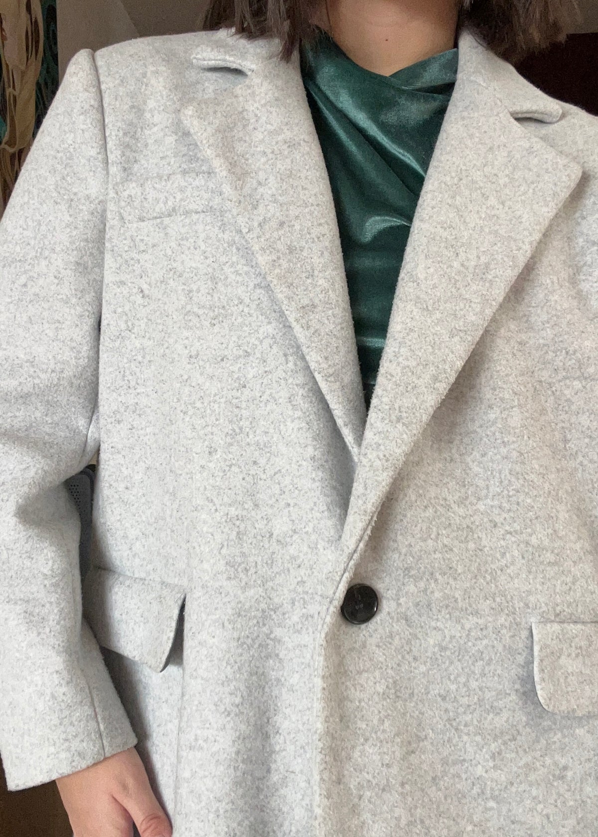 ABRIGO FIT OVERSIZED GRIS