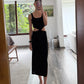 VESTIDO RIBBED MINI CON CUT OUTS
