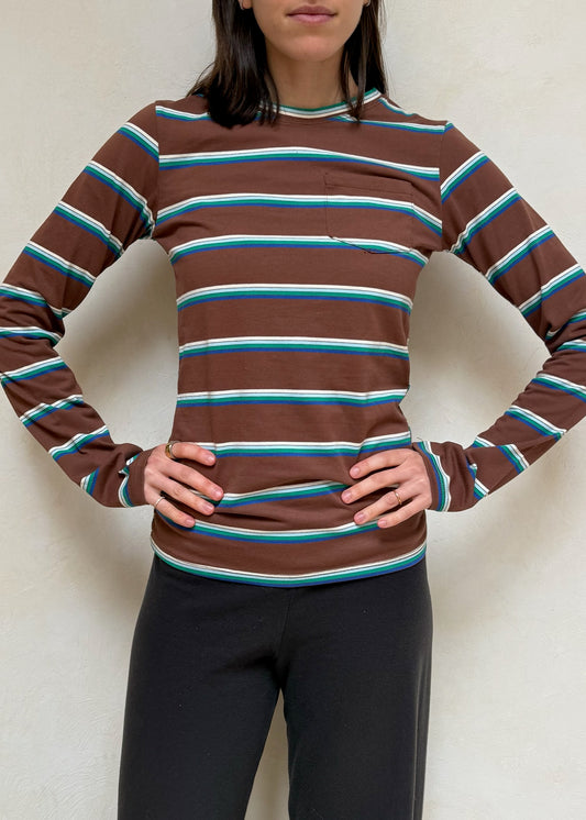 T-SHIRT CAFÉ CON RAYAS